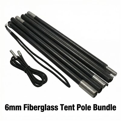 6 mm stiklo pluošto palapinės stiebas